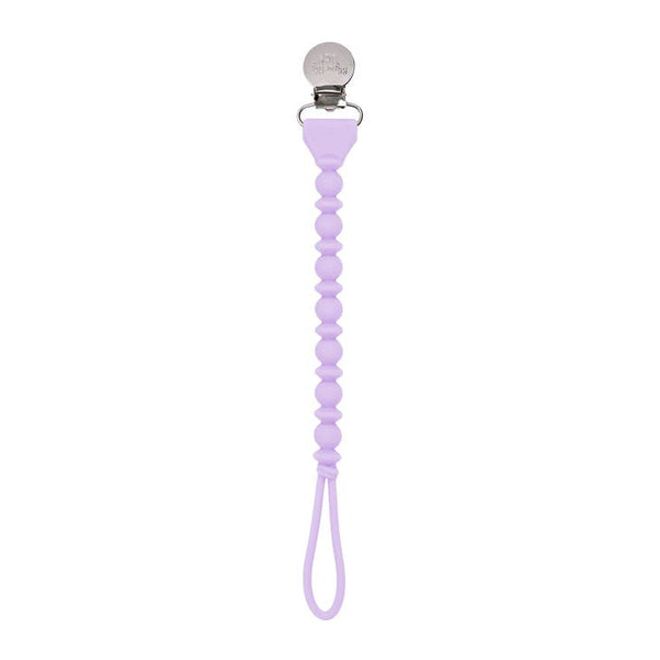 Beaded Sweetie Strap Silicone One Piece Pacifier Clip - Various Colors