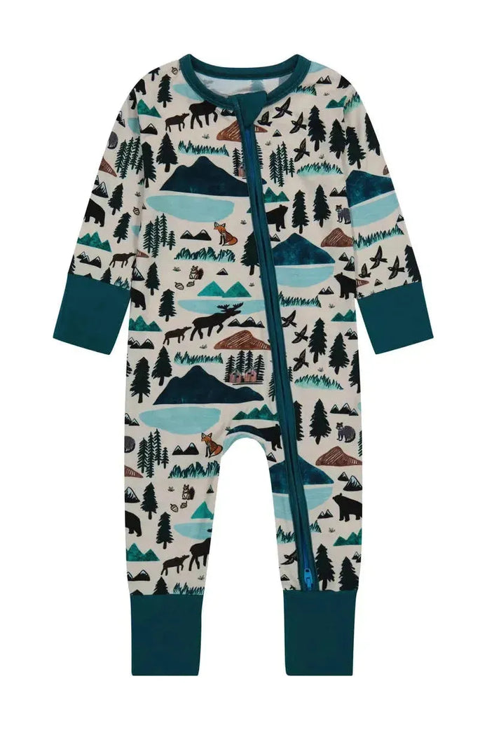 Bamboo Convertible Footie - Into The Wild