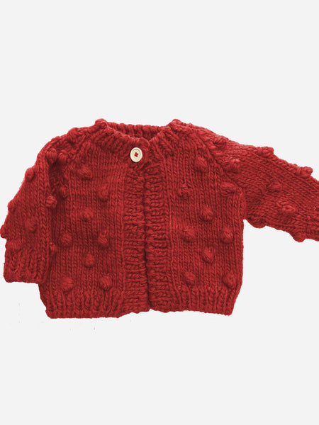 Popcorn Knit Cardigan - Various Colors