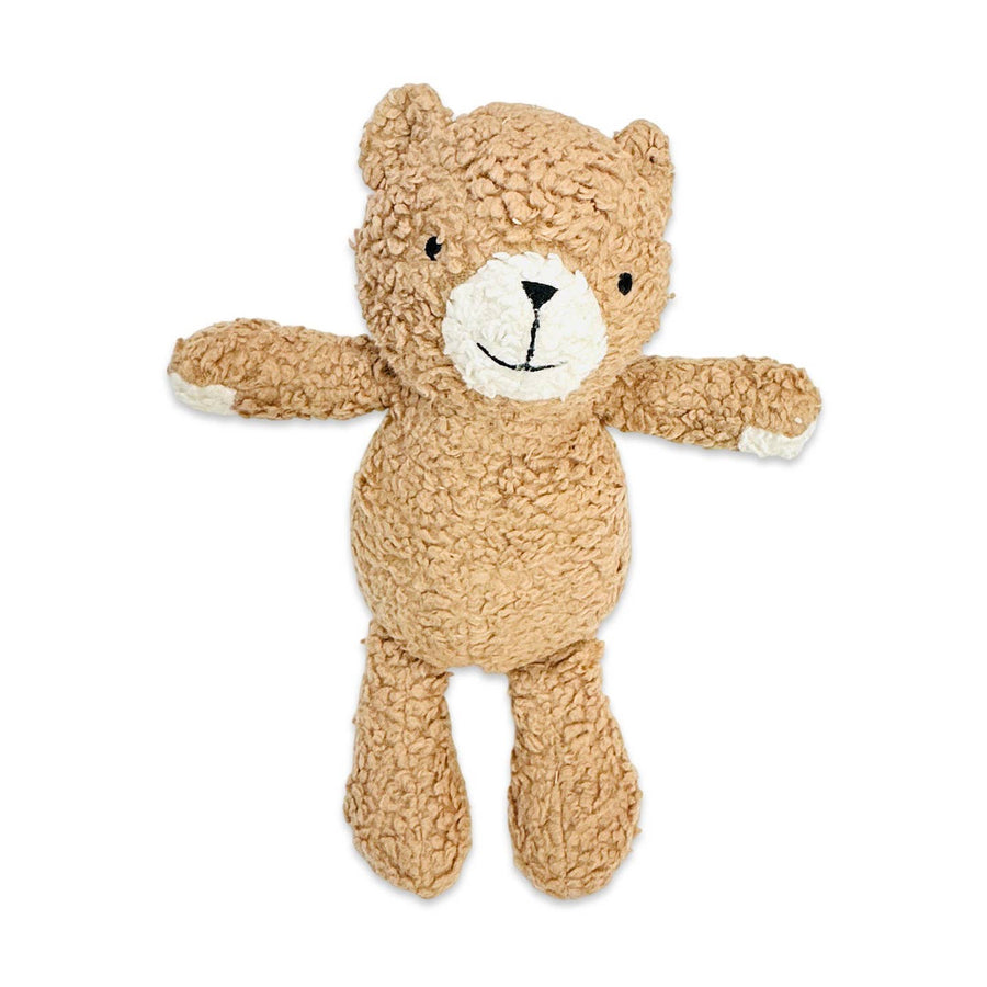 Organic Sherpa Knit Stuffed Animal - Peanut Lil Bear