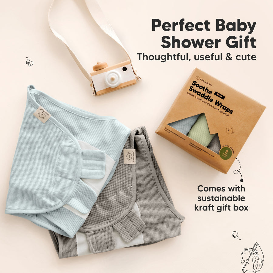 SOOTHE Swaddle Wraps - 3-Pack (Ripple)