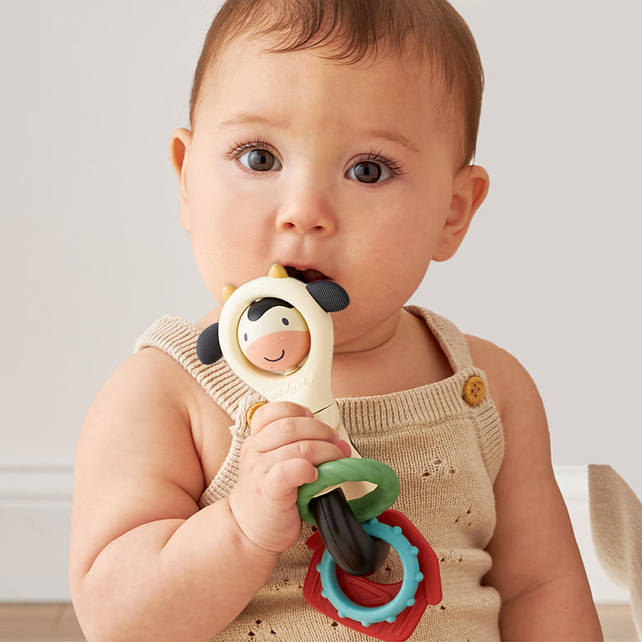 Itzy Spinner Rattle - Cow