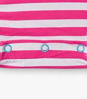 Candy Stripes Rashguard Swimsuit