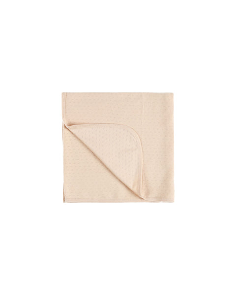 Pointelle Baby Blanket - Shell