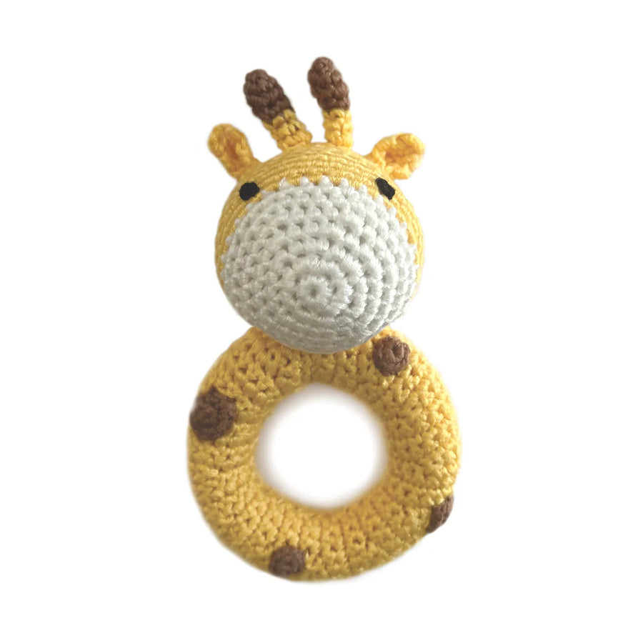 Hand Crocheted Ring Rattle - Various