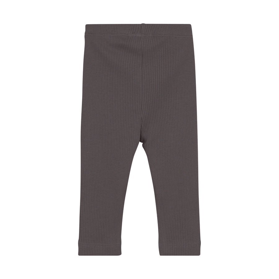 Ribbed Leggings - Dark Gull