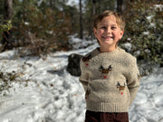 Rudy Sweater - Beige Raindeer