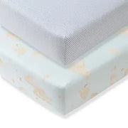 Organic Cotton Crib Sheet - Set of 2 (Various Colors)