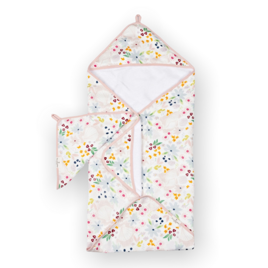 Hooded Towel Set - Shell Floral