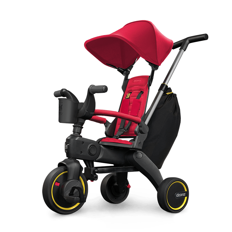 Liki S3 Convertible Stroller Trike - Flame Red