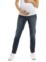 Maternity 30" Straight Leg Jean W/Bellyband - Jenya