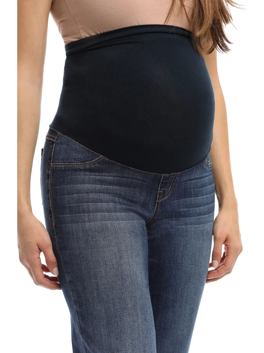 Maternity 30" Straight Leg Jean W/Bellyband - Jenya