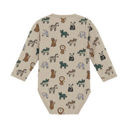 Long Sleeve Bodysuit - Oxford Tan Jungle