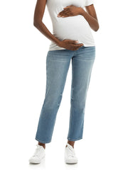Maternity 28" Straight Leg Jean W/Bellyband - Kinsley