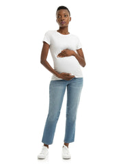 Maternity 28" Straight Leg Jean W/Bellyband - Kinsley