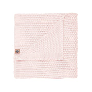 Chunky Knit Blanket - Blush