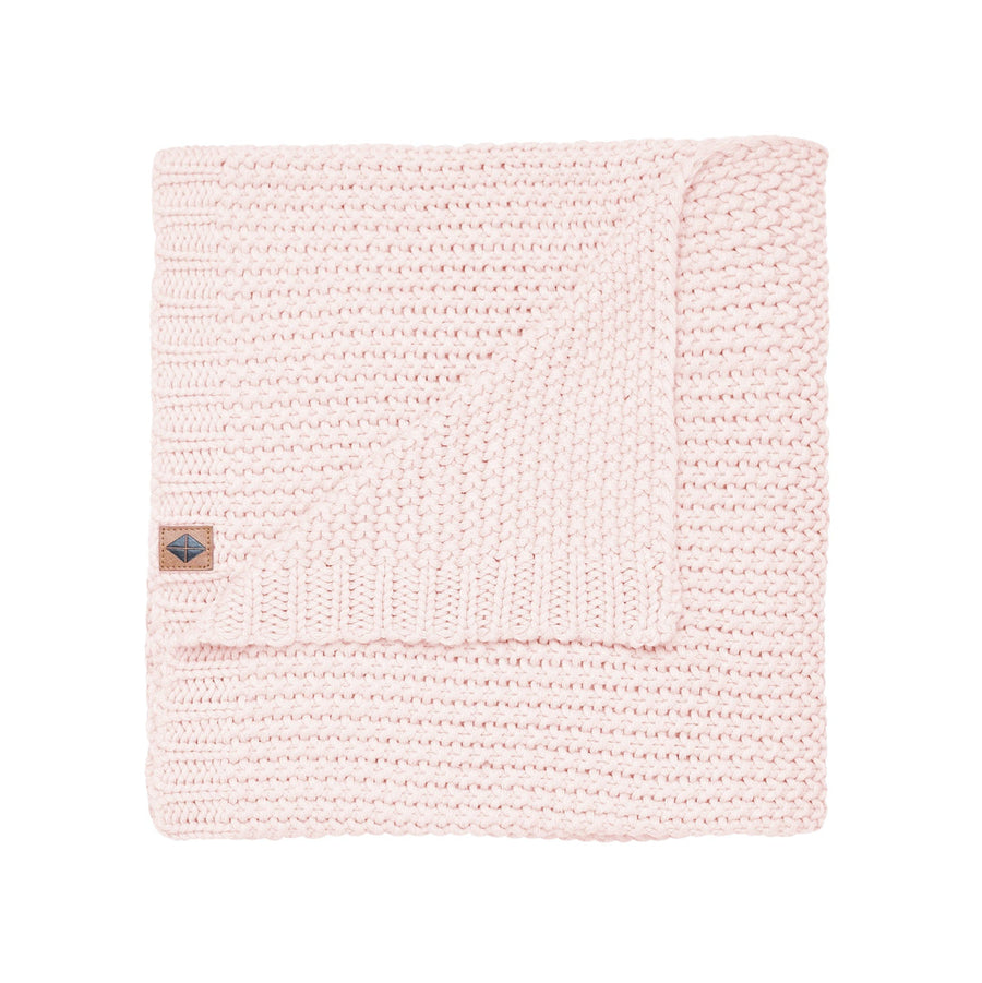 Chunky Knit Blanket - Blush
