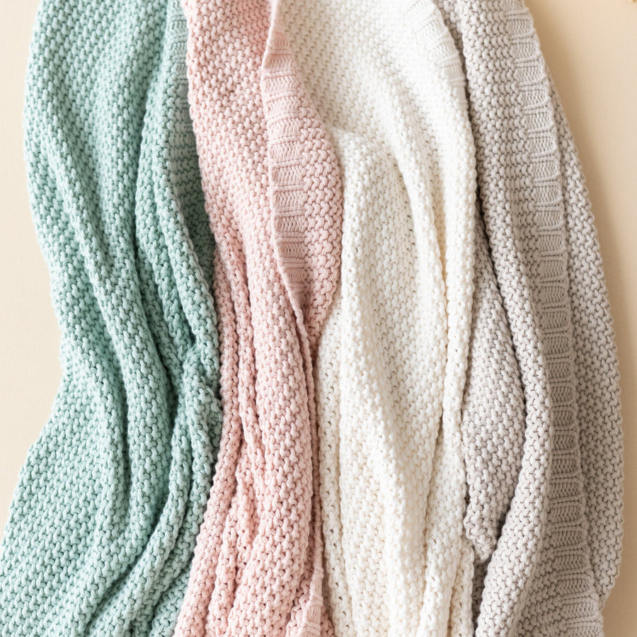 Chunky Knit Blanket - Oat