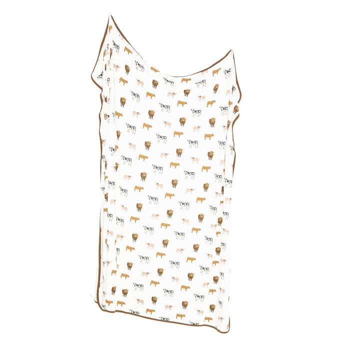 Bamboo Swaddling Blanket - Moo