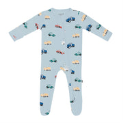 Bamboo Zippered Footie - Construction
