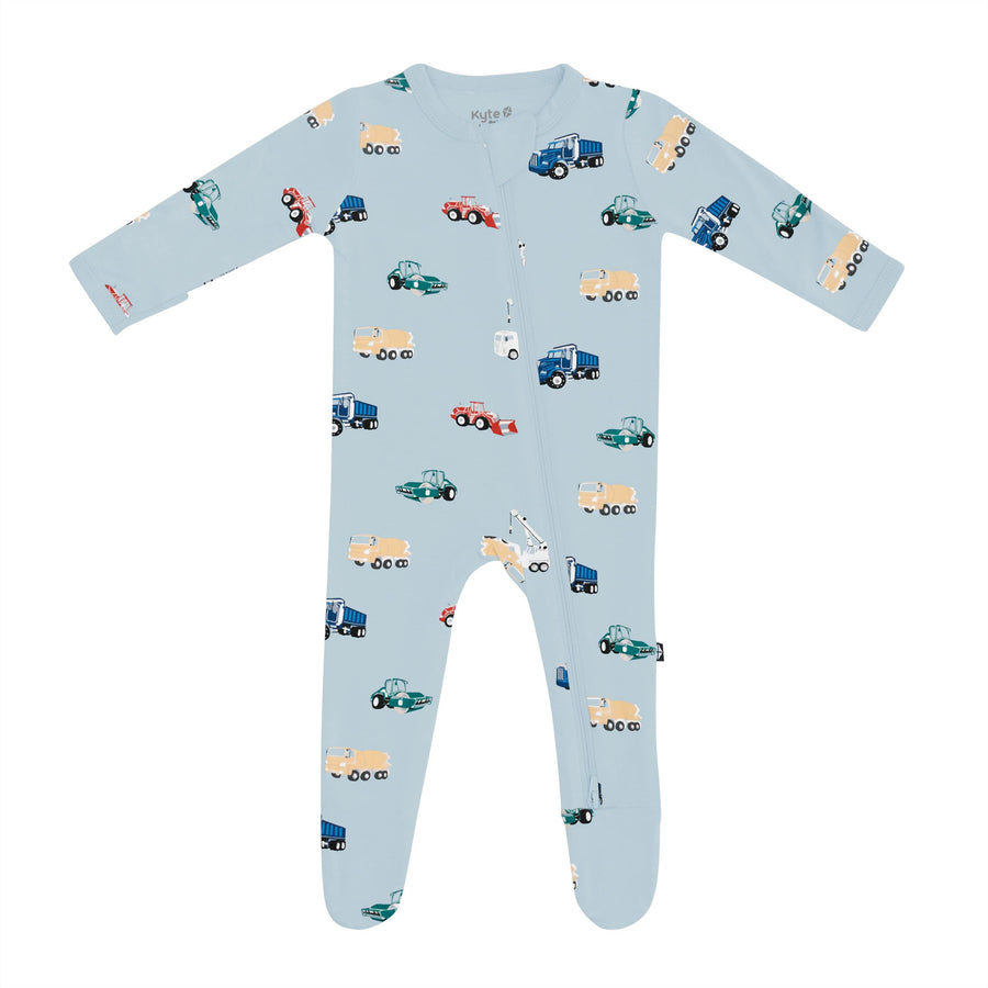 Bamboo Zippered Footie - Construction