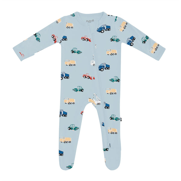 Bamboo Zippered Footie - Construction