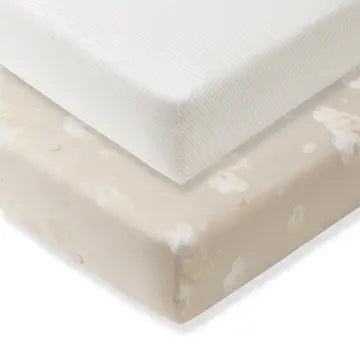 Organic Cotton Crib Sheet - Set of 2 (Various Colors)