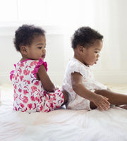 2 Pack Graceful Swans Bubble Romper Set - Dawn