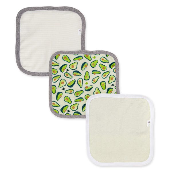 Avo-Crazy Organic Washcloths 3 Pack