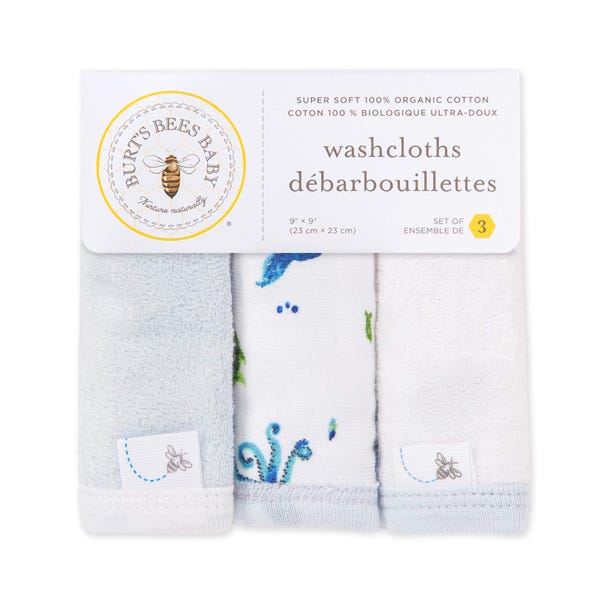 Whale of a Tale Organic Washcloths 3 Pack