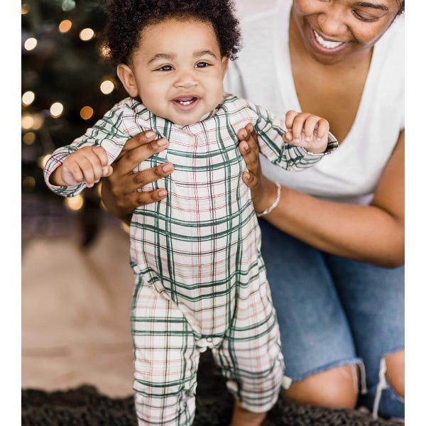 Irish Plaid Organic Cotton Jumpsuit