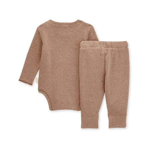 Thermal Bodysuit and Pant Set - Cocoa Heather