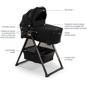 Nuna SWIV & TRIV Bassinet + Stand
