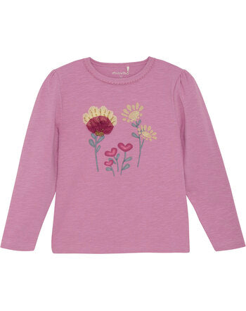 Long Sleeve Shirt - Mauve Orchid Flower
