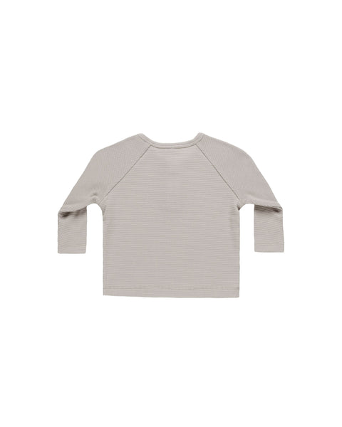 Henley Knit Top - Fog