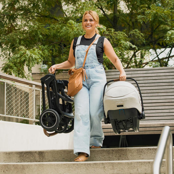 Nuna TRIV Next Stroller with Magnetic Buckle - Biscotti