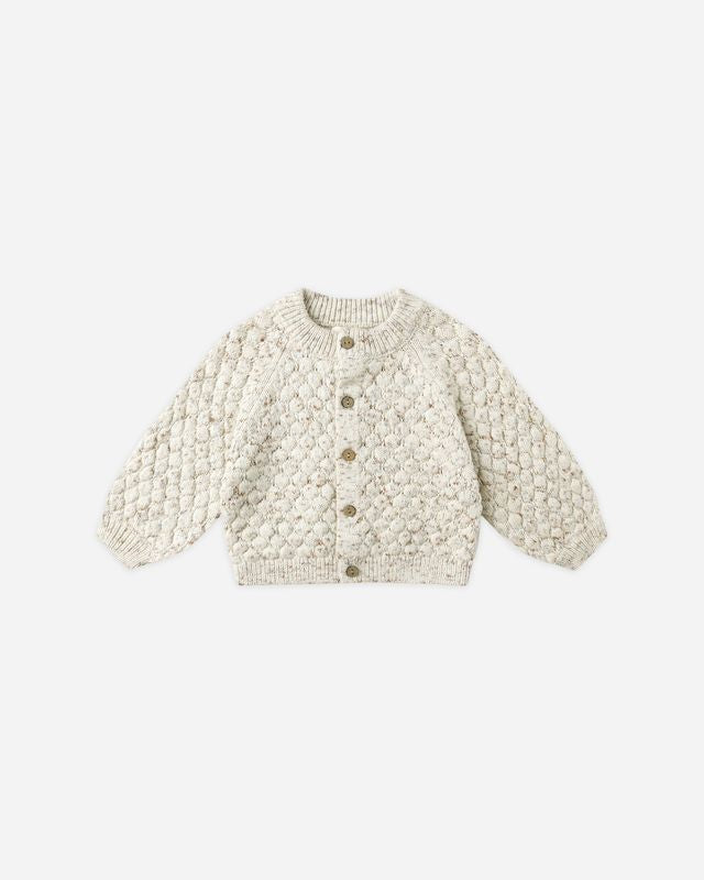 Bubble Knit Cardigan - Natural Confetti