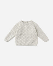 Knit Sweater - Heathered Blue