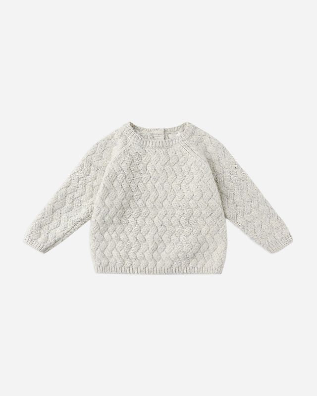 Knit Sweater - Heathered Blue