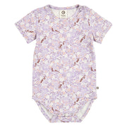 Prairie Short Sleeve Bodysuit - Bloom/Tofu/Pecan