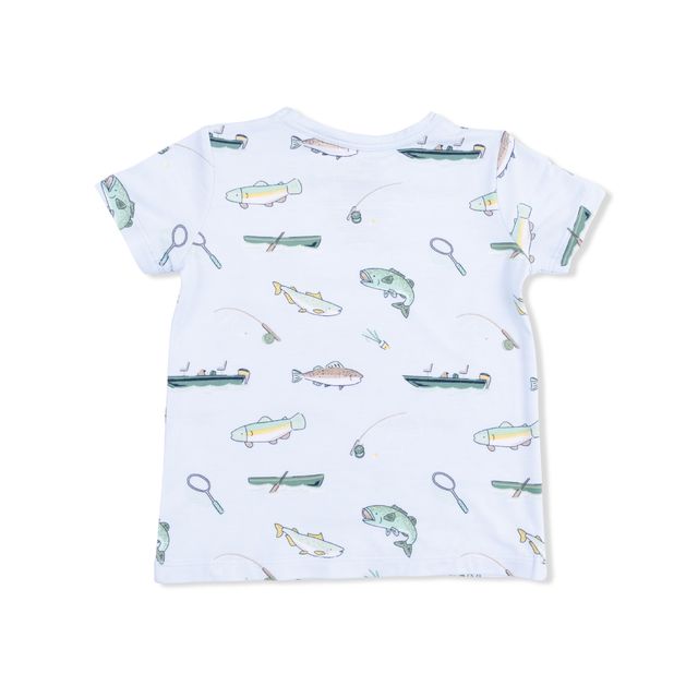 Crew Neck Tee and Short - Fishing