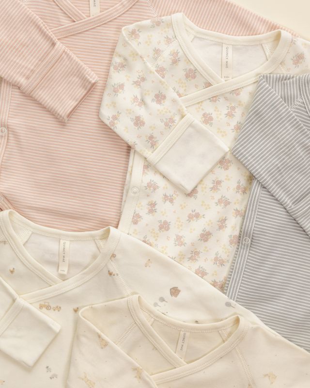 Side Snap Bodysuit - Flower Field