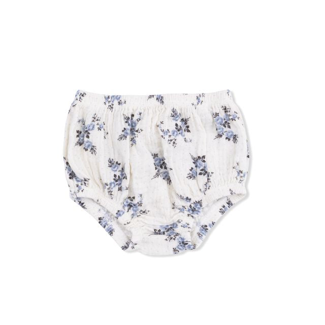 V-neck Dress and Bloomer - Belle Rosette Dot