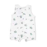 Sleeveless Shortie Romper - Sea Turtles