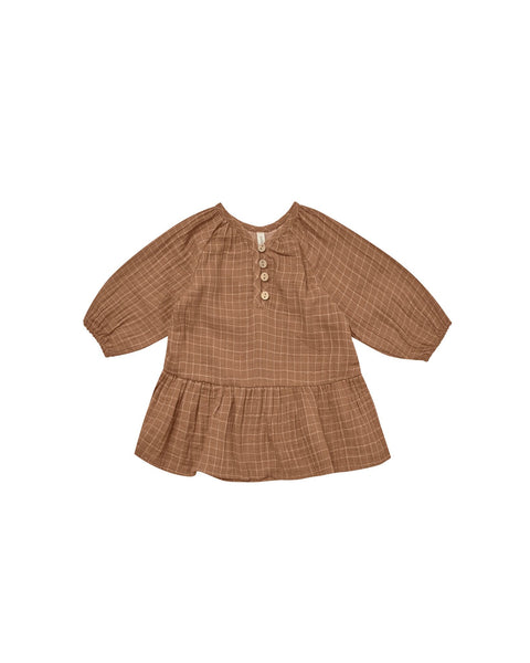 Lany Dress - Cinnamon Grid