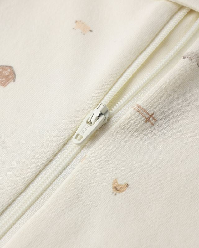 Zip Long Sleeve Sleeper - Farm
