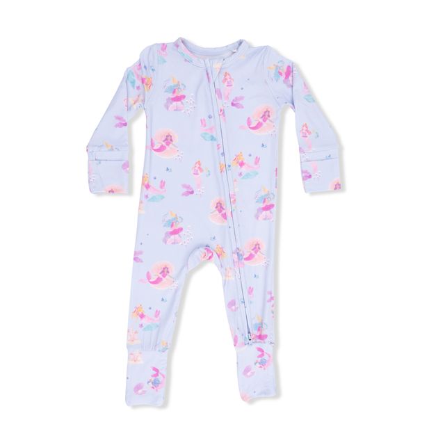 Bamboo Zipper Romper - Mermaid Princess