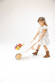 V-neck Dress and Bloomer - Belle Rosette Dot