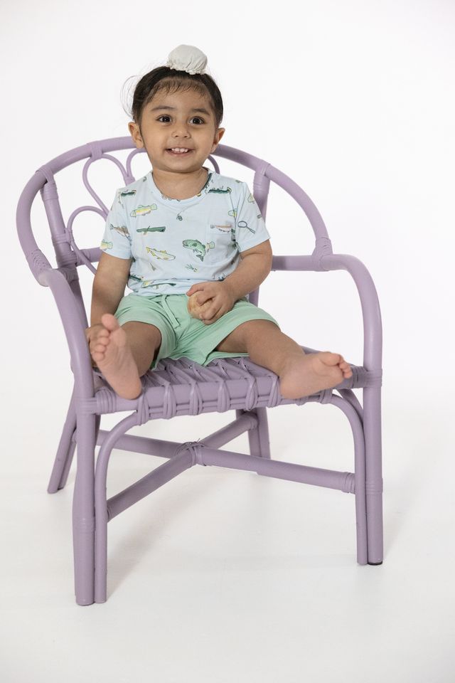 Crew Neck Tee and Short - Fishing