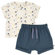 Sea Printed Shirt & Short Set
